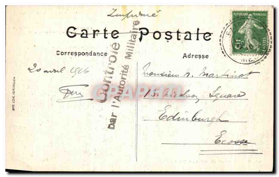 CPA Bataille de La Marne Maurupt Champ de Bataille a Est du Chemin de Pargny Sur Saulx Militaria — Back