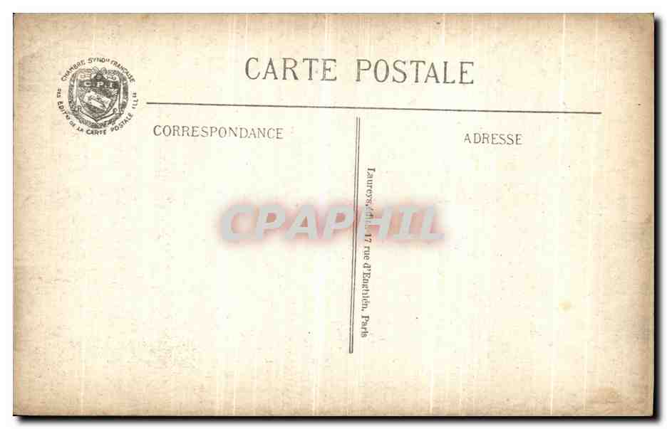 CPA Arras Un Coin De La Ville Militaria — Rückseite
