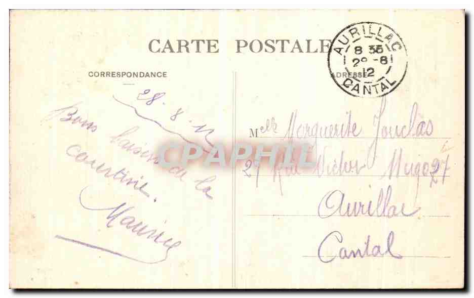 Camp de La Courtine — Vue générale de la 1ère Brigade — éditeur FM, n° 831 — Reverso