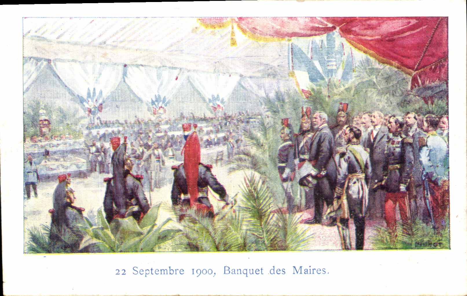 Banquet des Maires — 22 Septembre 1900 — Éditeur Petit Parisien