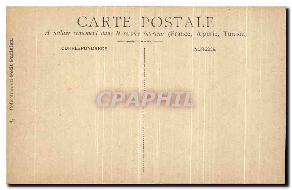 Banquet des Maires — 22 Septembre 1900 — Éditeur Petit Parisien — Verso