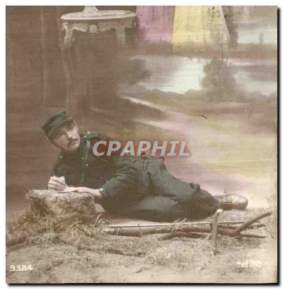 CPA Femme Enfant Soldat Militaria