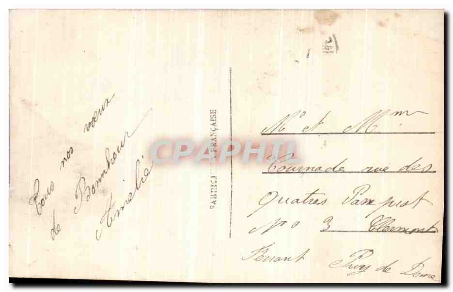 CPA Femme Enfant Soldat Militaria — Rückseite
