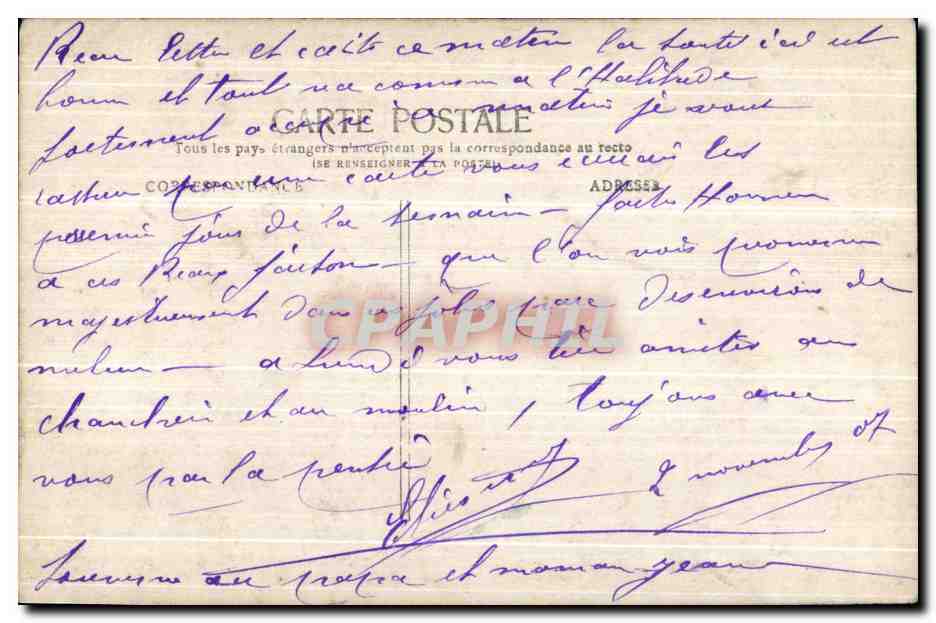 Hermana de caridad cuidando a un soldado herido — J.K. — n° 304 — Reverso