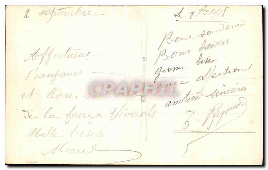 CPA Militaria Femme  — Rückseite