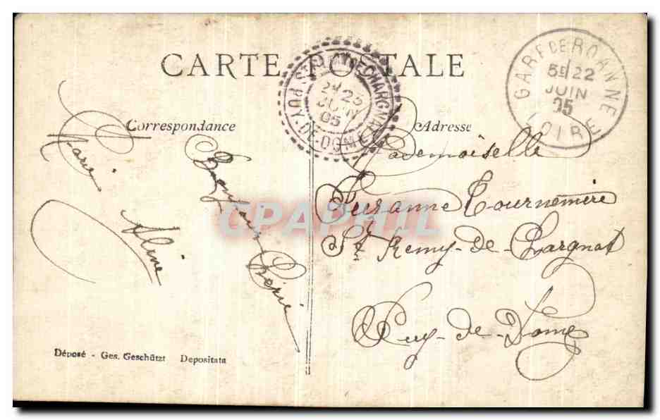 CPA Le Depart Femme Militaria  — Verso