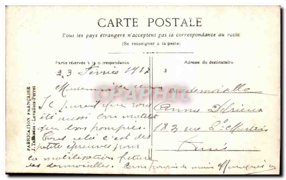 CPA Fleurs de France soldat Militaria  — Rückseite