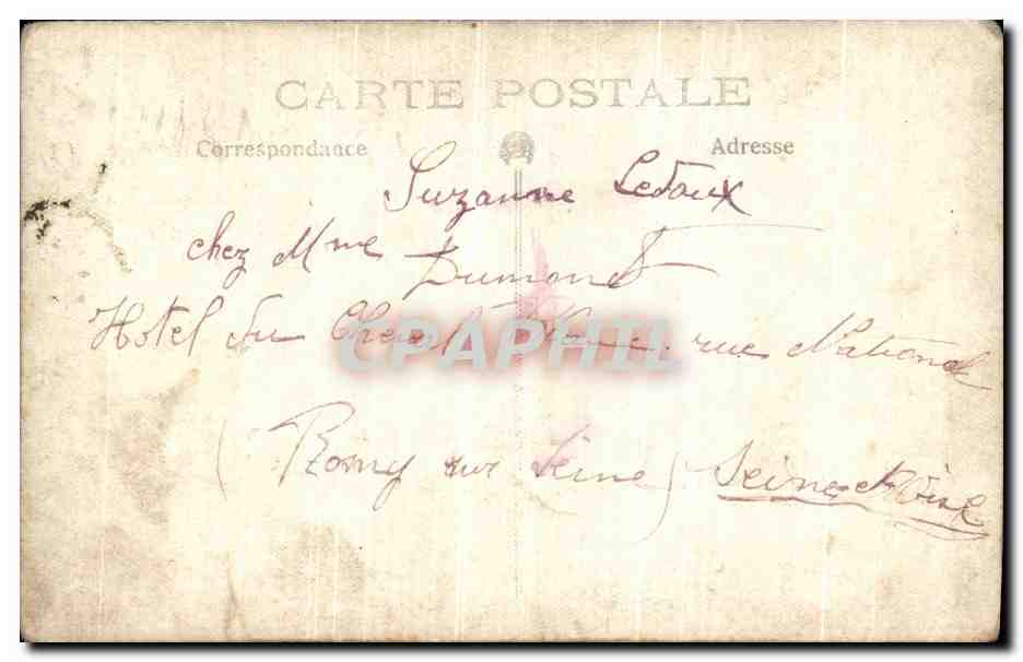 CARTE PHOTO Soldat Poilu numero 105 sur le col Militaria  — Rückseite