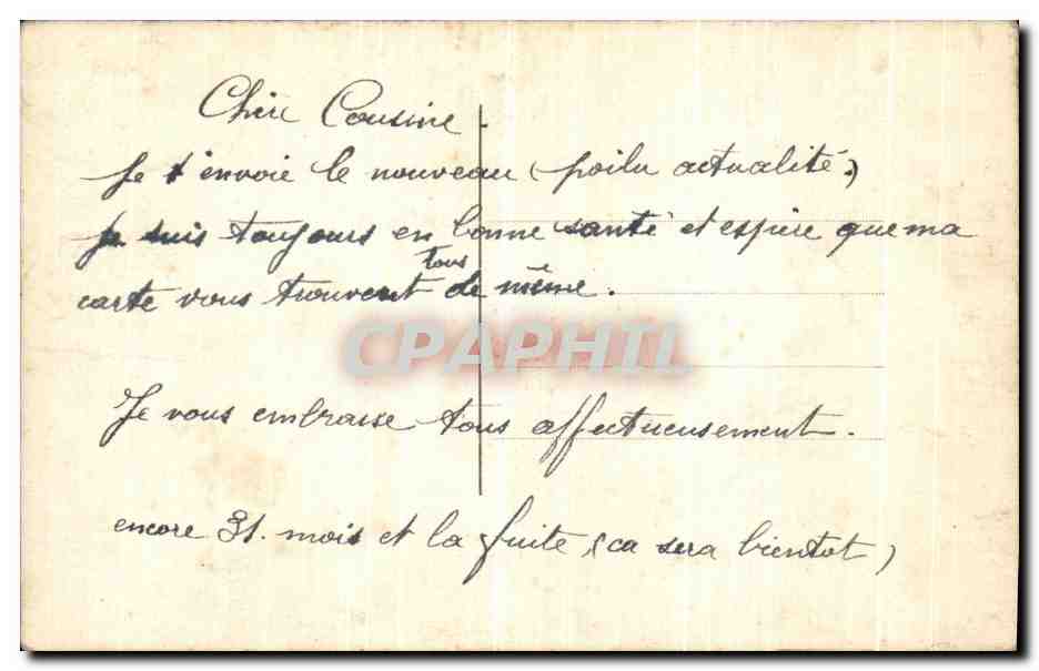 CPA Je N Oublie Pas Militaria  — Rückseite