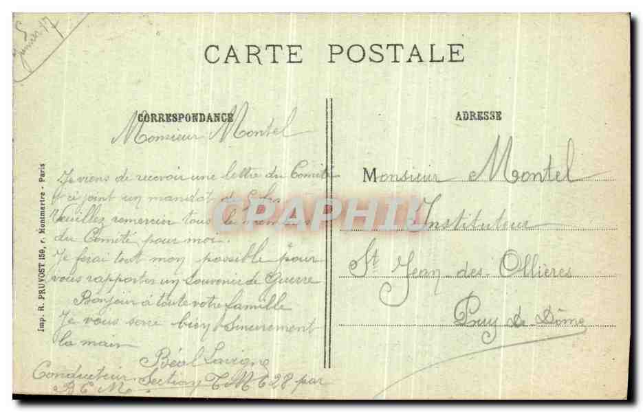CPA Offensive Franco Anglaise Combles Les ruines du bois des bouleaux Militaria  — Back
