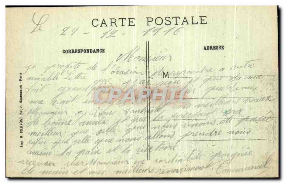 CPA La Guerre Offensive Franco Anglaise Combles Les ruines du bois dore  — Back