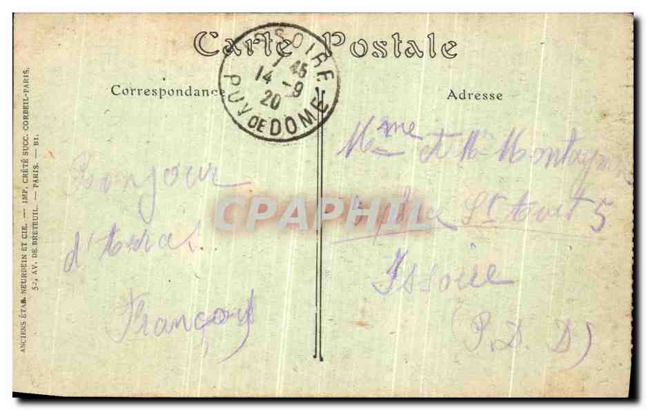 CPA Arras Interieur de l Eglise Saint Jean Baptiste Militaria  — Rückseite