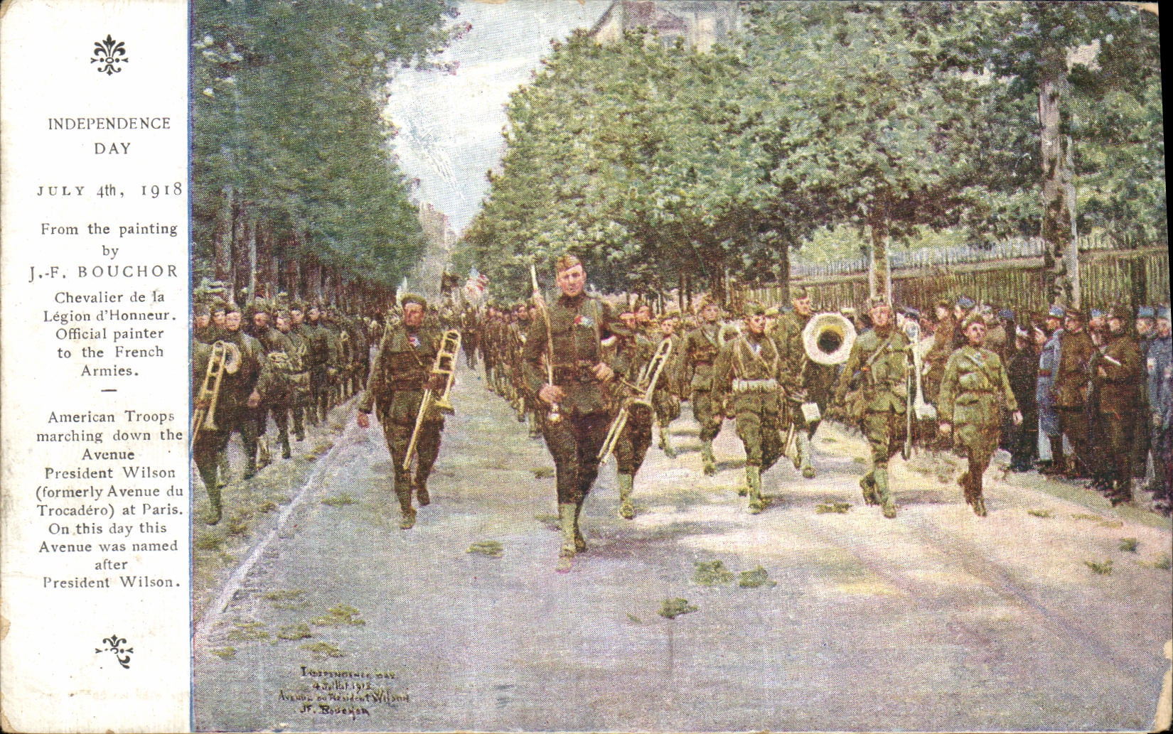 CPA Independance day 1918 Militaria 