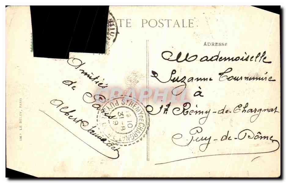 CPA Les Fetes De La Victoire A Paris 14 juillet 1919 Le defile Marechal Petain — Verso
