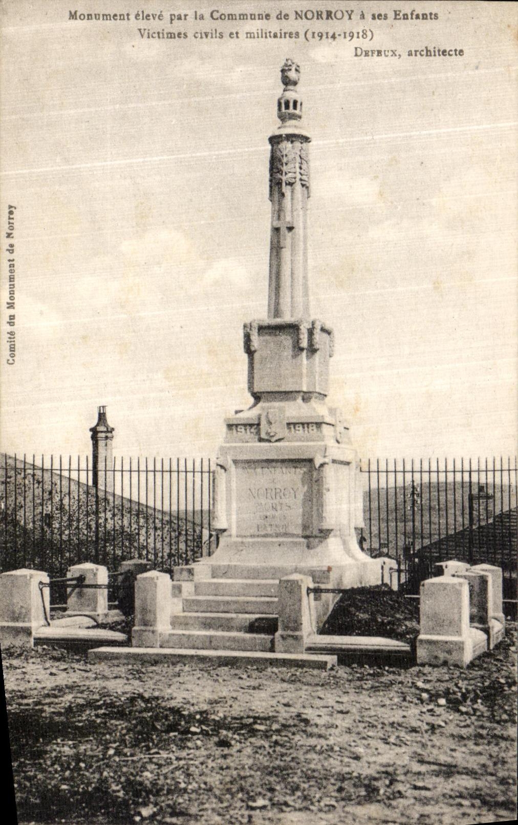 Monument aux victimes de Norroy — 1914-1918 — Debreux, architecte