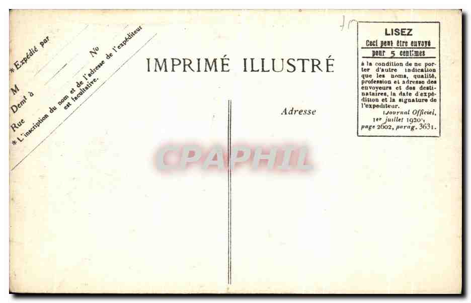 CPA Cinquantenaire De La Republique Anniversaire De L Armistice Transfert du coeur de Gambetta Militaria  — Rückseite