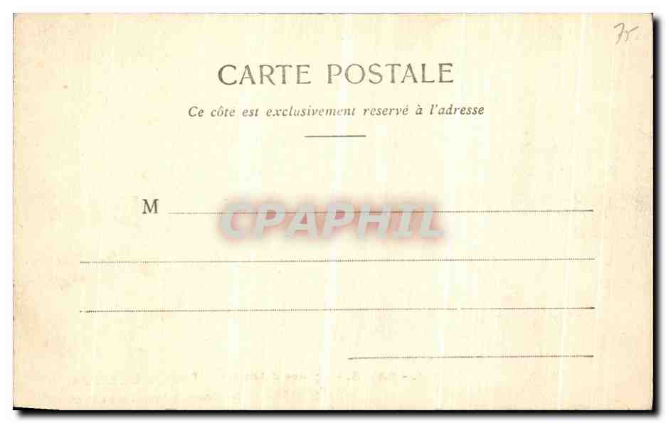 CPA Paris Square d Anvers Moka Leroux — Rückseite