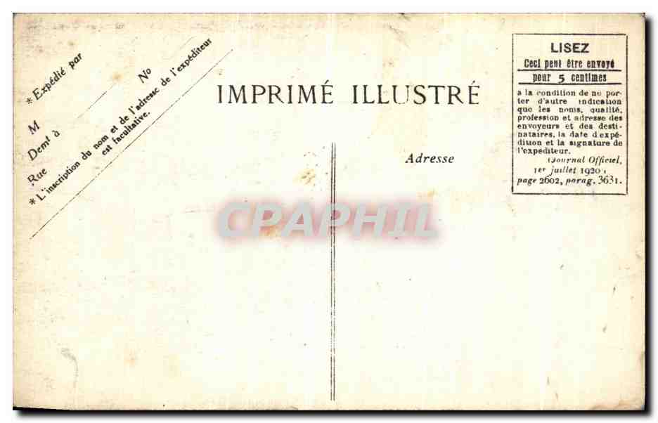 CPA Cinquantenaire De La Republique Anniversaire De L Armistice Novembre 1920 Gambetta  — Rückseite