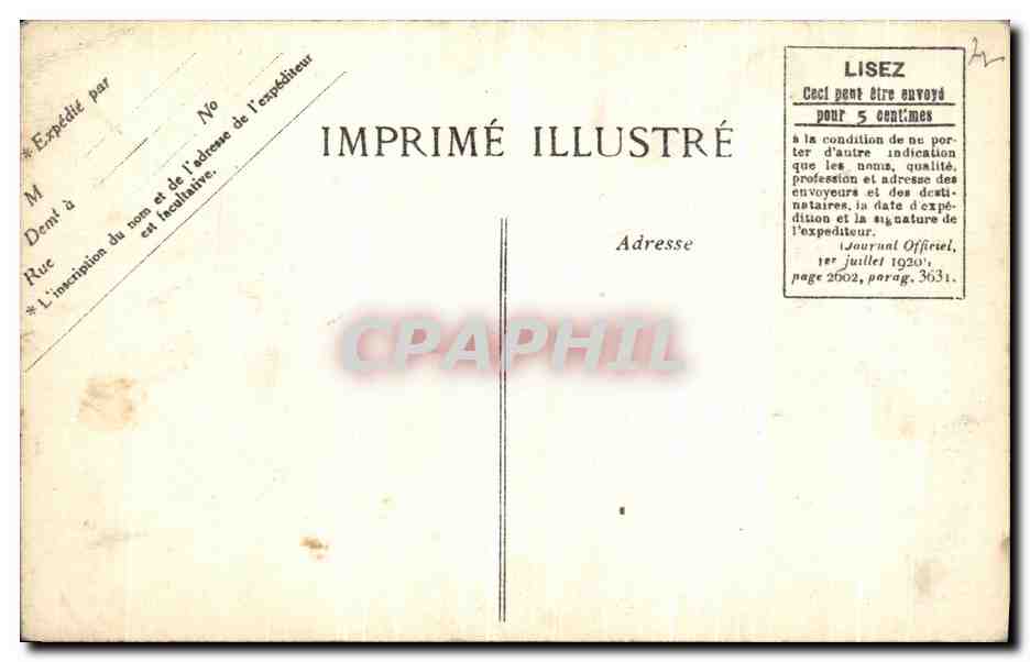 CPA Cinquantenaire De La Republique Anniversaire De L Armistice Novembre Gambetta  — Rückseite