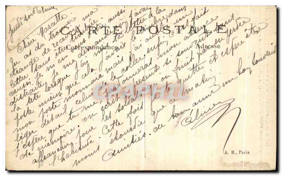 Bassée (P.-de-C.) — Aspect après les combats de la Grande Guerre 1914-15 — A. R. — Rückseite
