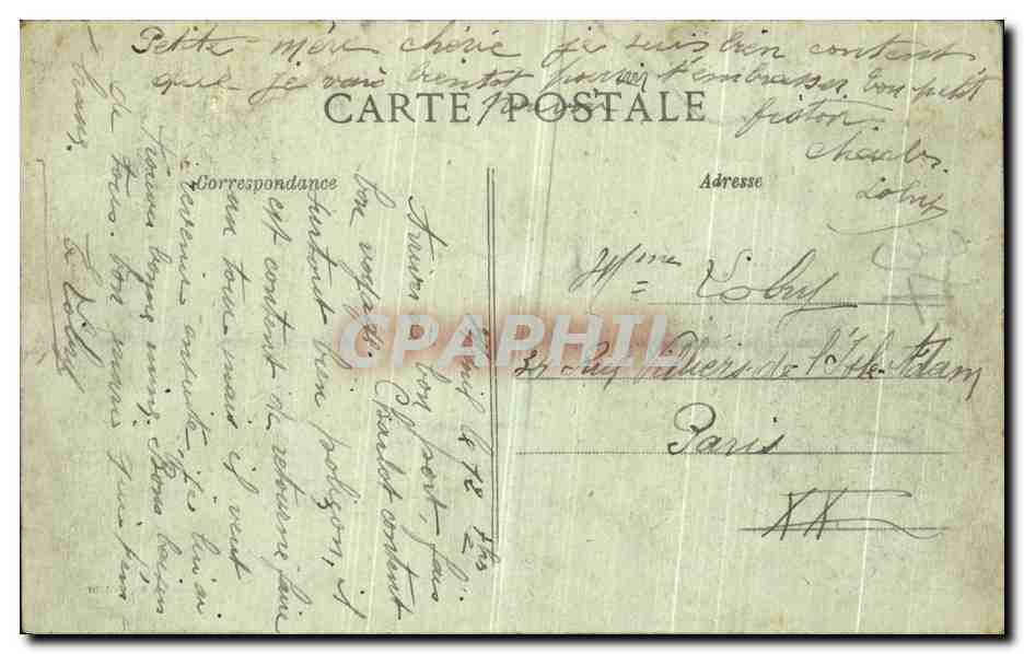 CPA Nesles apres la Grande Guerre La Place d Armes Militaria — Back