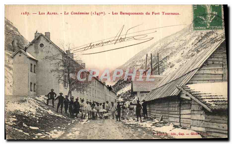 Die Alpen - La Condamine (1347m) - Die Baracken des Fort Tournoux — Verlag F. Touraille, Gap