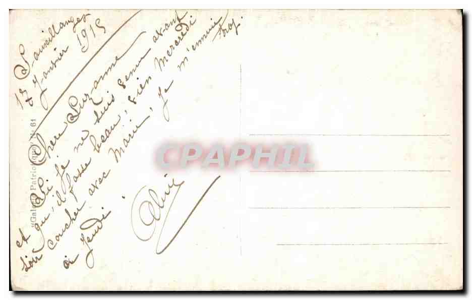 CPA Militaria Lache Reims Guillaume — Rückseite
