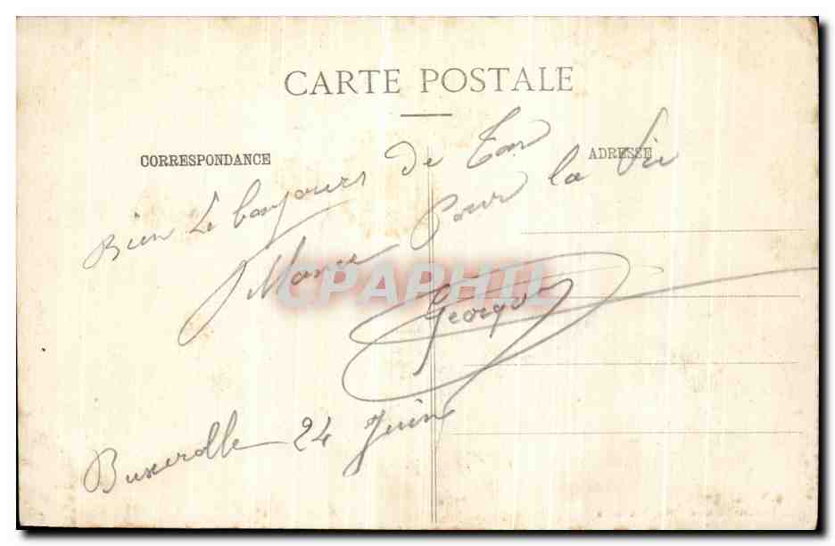 CPA L Artillierie de Campagne au Tir Depart du coup Recul du Canon Militaria — Rückseite