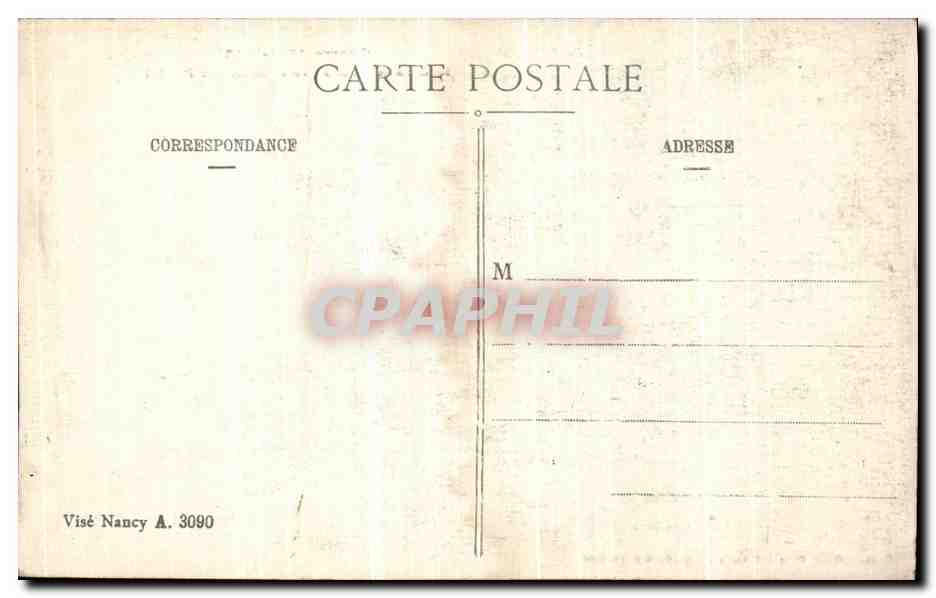 CPA Guerre Incendie de l Usine Fabius Henrion a Pagny Militaria — Rückseite