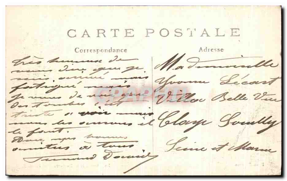 Barcy — Village détruit pendant la Grande Guerre — Éditeur Baudinière, N°14 — Achterkant