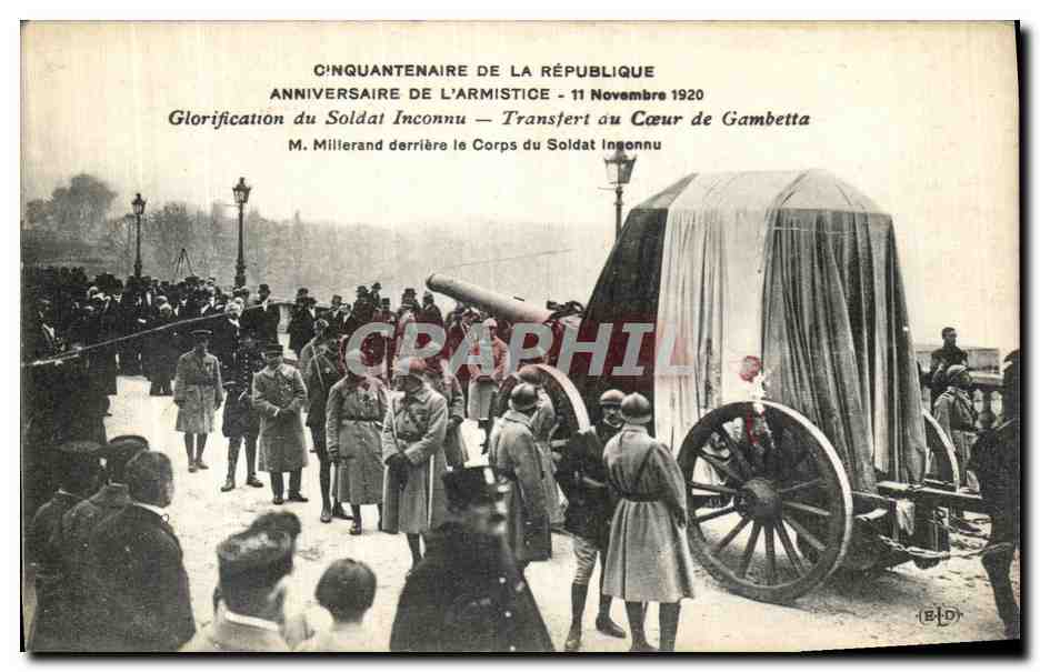 CPA Cinquantenaire De La Republique Anniversaire De L Armistice Gambetta