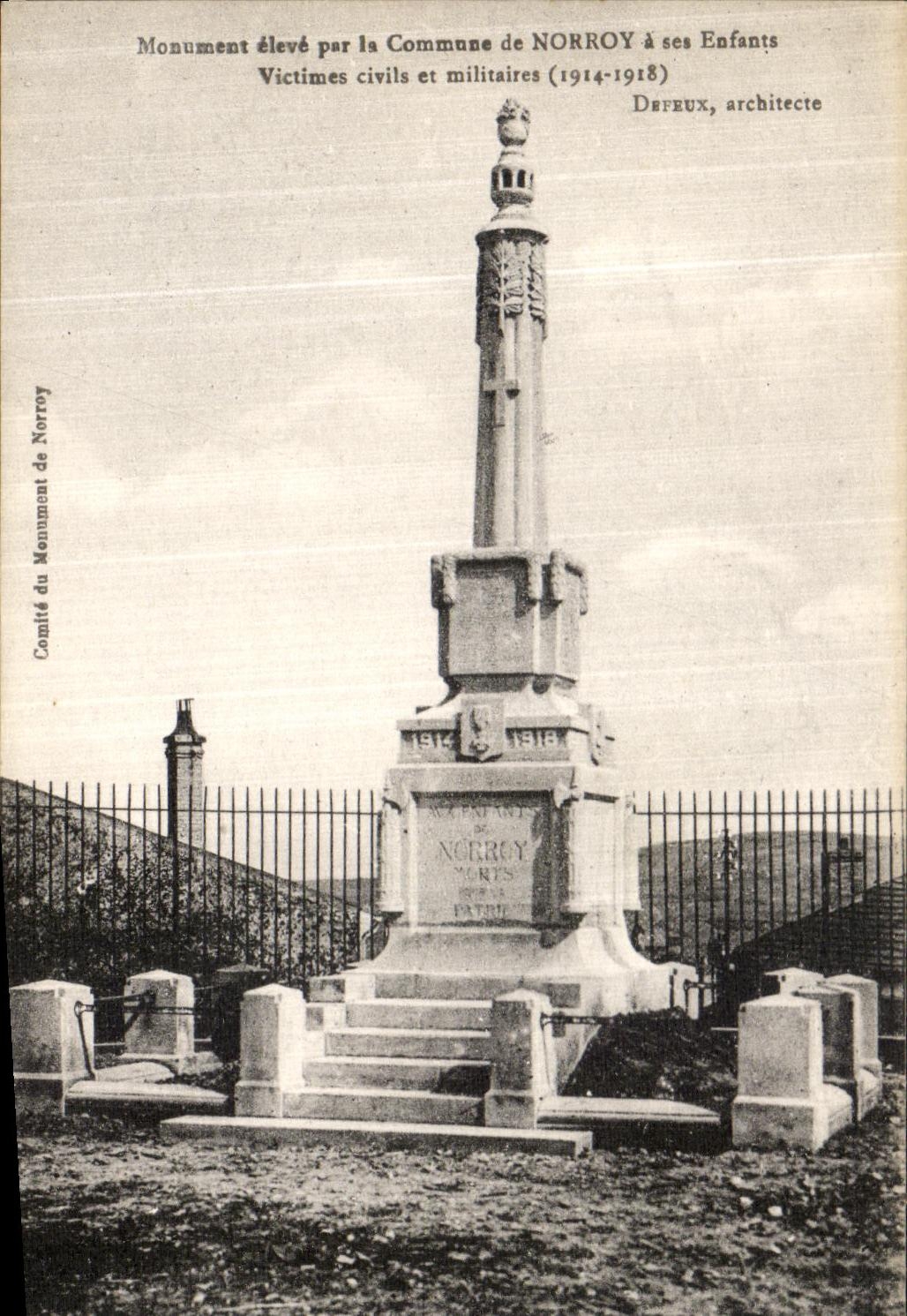 Monument aux Morts de Norroy — Commune de Norroy — DeFeux, architecte