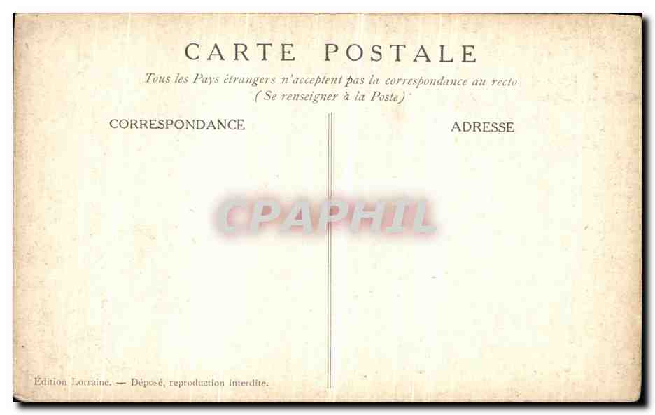 CPA Les Monstres Des Cathedrales Francois Joseph — Back