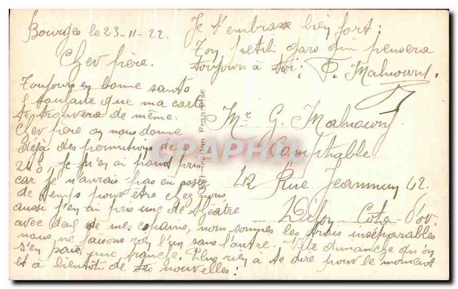 CPA Soldat Tanks Tank Char d assaut — Rückseite