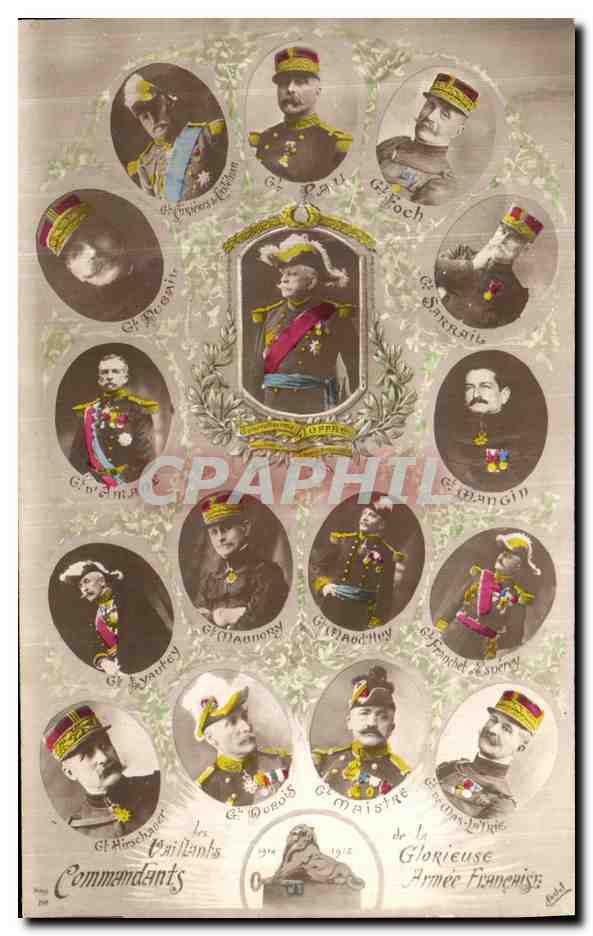 CPA Commandants Joffre Lyautey Foch 