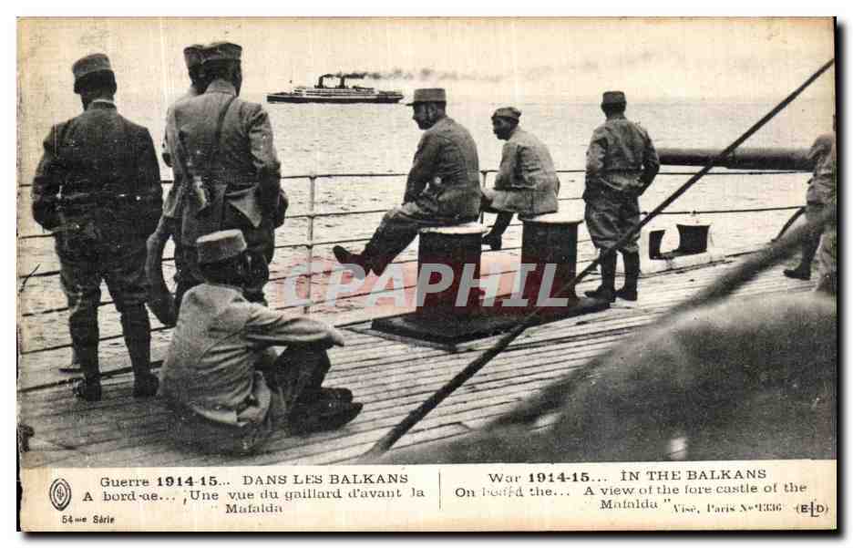 Guerra 1914-15... NEI BALCANI — A bordo della Mafalda — 54ma serie