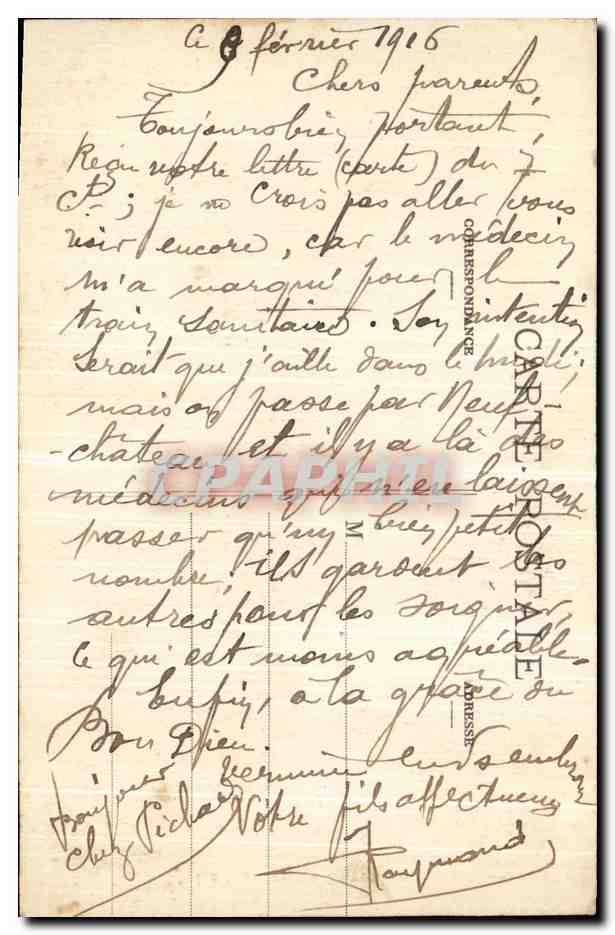 Flirey - Rue de Thiaucourt — ruines d'une église après la guerre — éditeur Gardolle et Briquet, Toul — Reverso