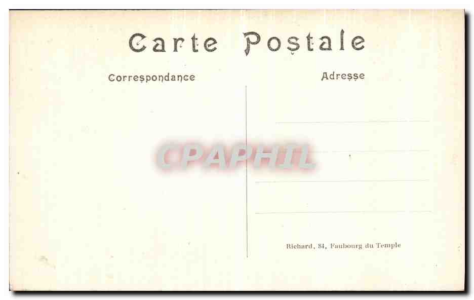 CPA Namur Le Port et la Forteresse apres le Bombardement Militaria — Rückseite
