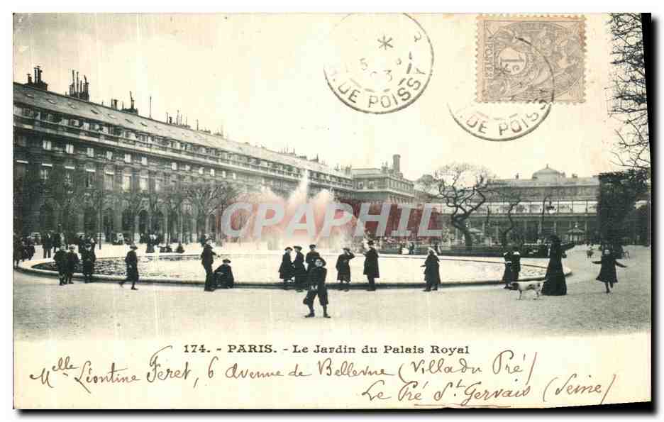 CPA Paris Le Jardin du Palais Royal
