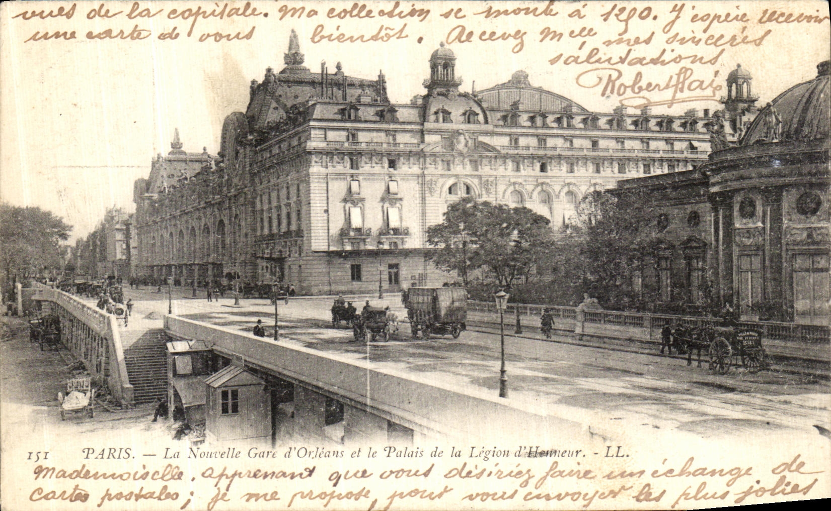 CPA Paris La Nouvelle Gare d Orleans et le Palais de la Legion d honneur 
