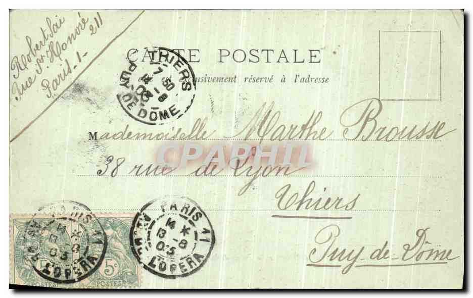 CPA Paris La Nouvelle Gare d Orleans et le Palais de la Legion d honneur  — Rückseite
