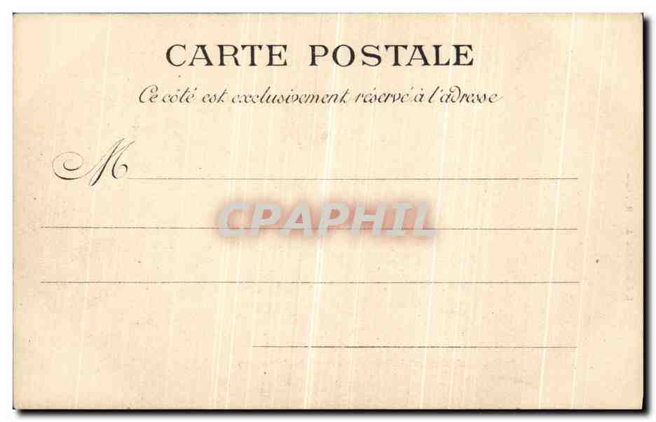 CPA Paris Monument de Gambetta Louvre — Rückseite