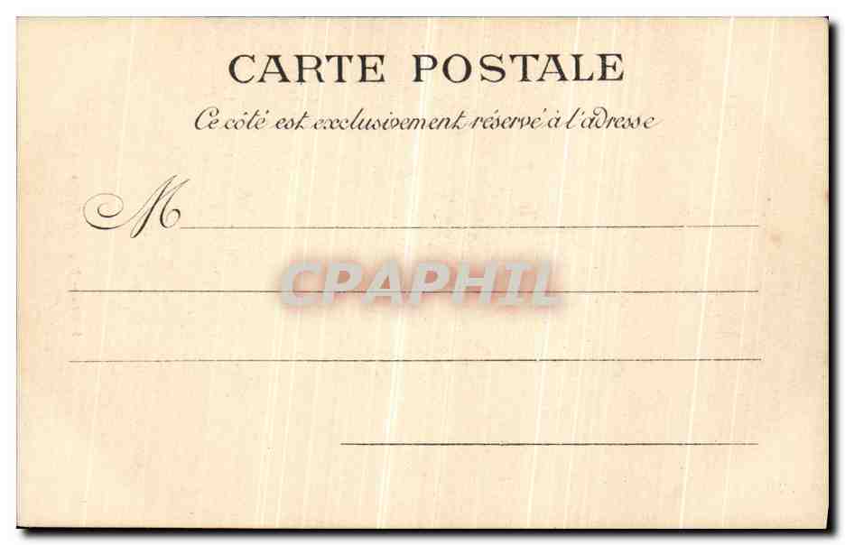 CPA Paris Hotel des Postes — Rückseite