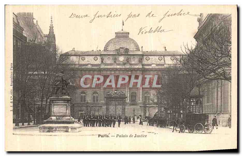 CPA Paris Palais de Justice Militaria