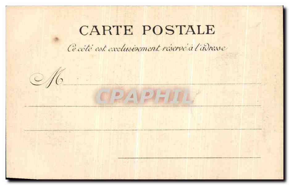 CPA Paris Palais de Justice Militaria — Rückseite