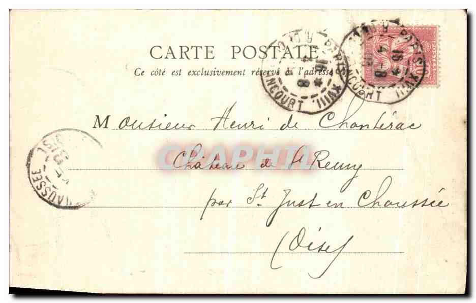CPA Paris Jardin du Luxembourg Fontaine de Carpeaux — Verso