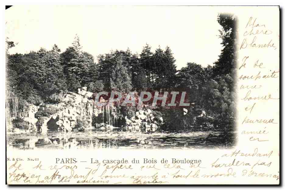 PARIS — La cascade du Bois de Boulogne — N. & Cie. No.63