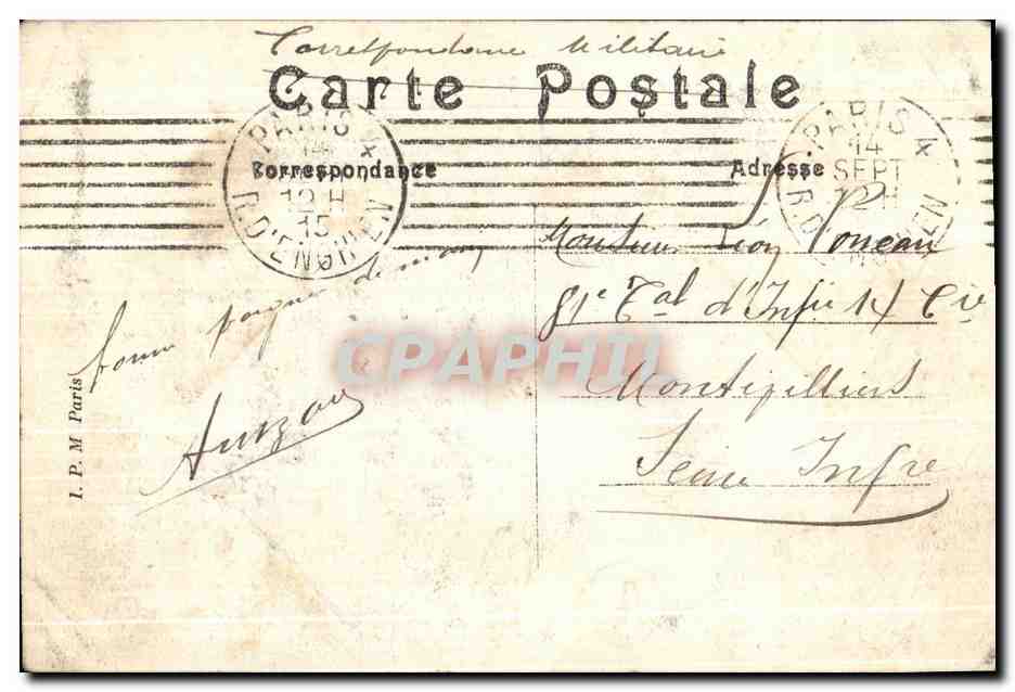 CPA Paris Le pont Royal Et Le Pavillon De Flore  — Back
