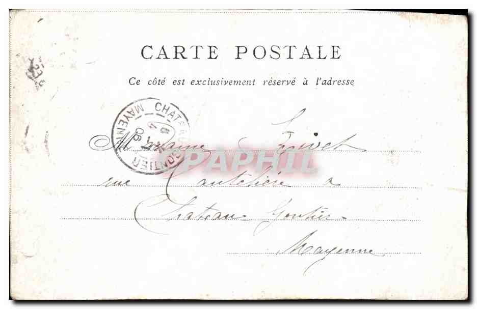 CPA St Germain L Auxerrois Bon Marche Paris — Rückseite