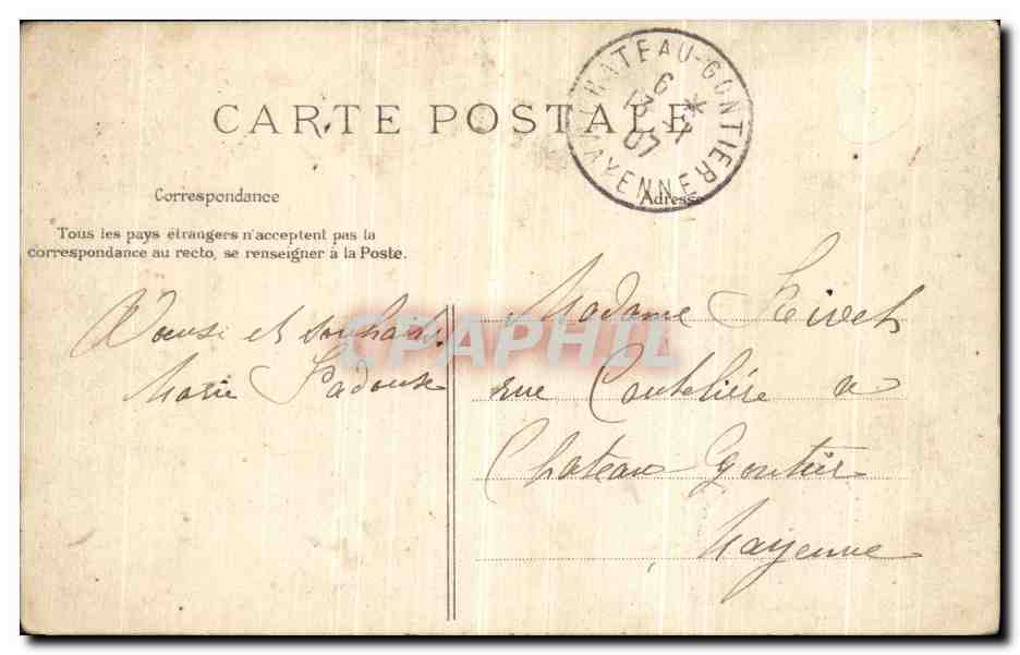 CPA Bois De Boulogne Les Etangs Saint James  — Verso